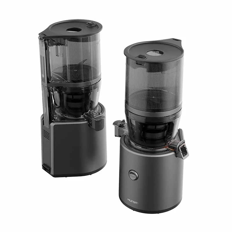 Presskammer und Einfüllkammer des Hurom H320N nebeneinander
