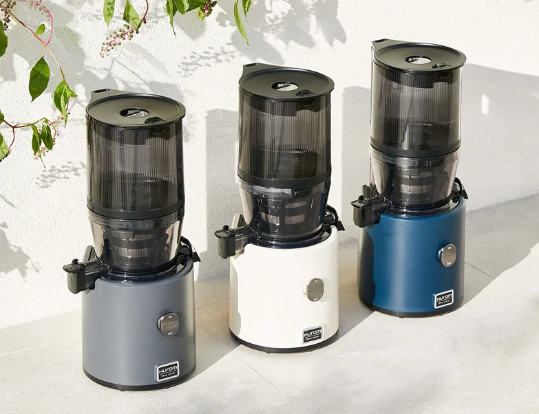 Die drei Farbvarianten des Hurom H330P nebeneinander
