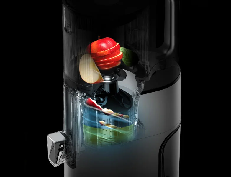 Zweiteilige Multi-Pressschnecke des Hurom H400 im Detail