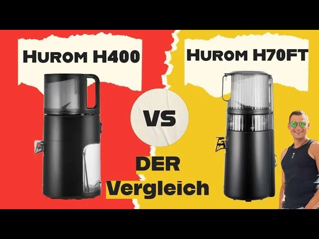 Video: SlowJuicer Vergleich Hurom H70FT und H400 — Test und Vergleich
